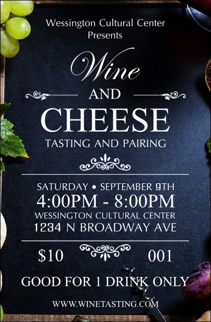 Vineyard Drink Ticket Product Front