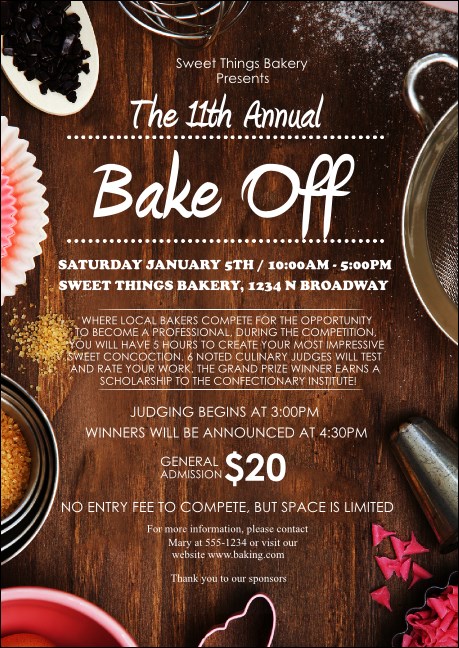 Baking Postcard Product Front