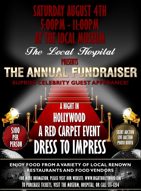 Hollywood Lights Flyer Product Front