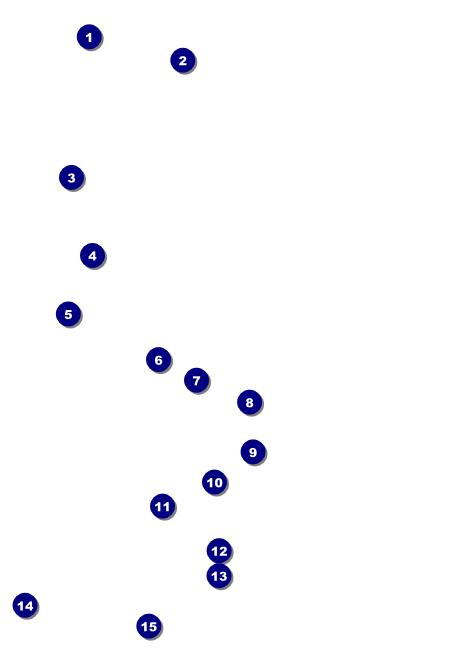 Tennis Camp Postcard Front Field Markers