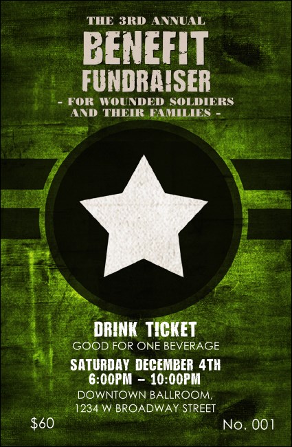 Military Drink Ticket Product Front