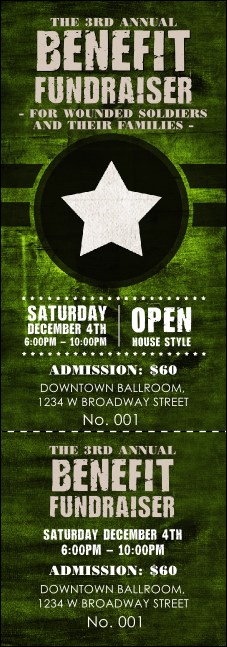 Military Event Ticket Product Front
