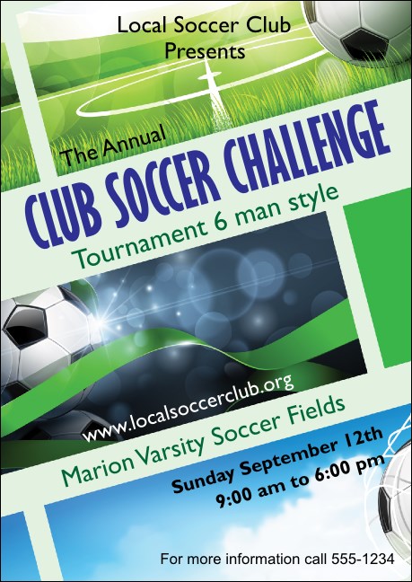 Soccer Ribbon Postcard Product Front