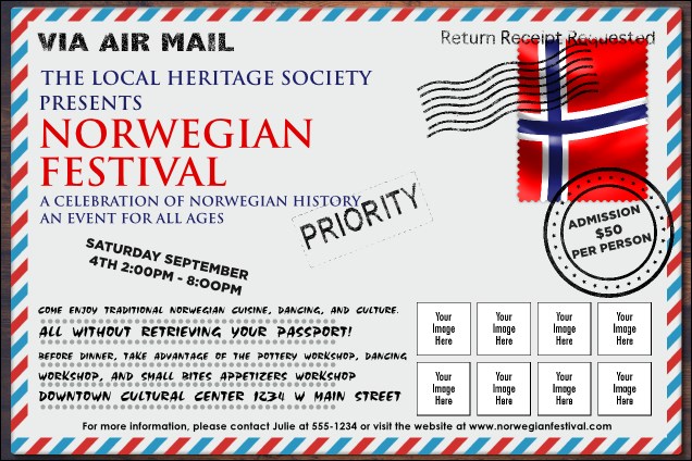 Postcard Logo Poster Product Front