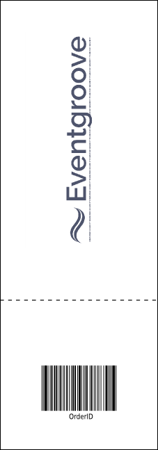 Stylish Rose Reserved Event Ticket Product Back