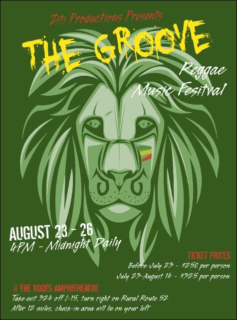 Reggae Lion Flyer Product Front