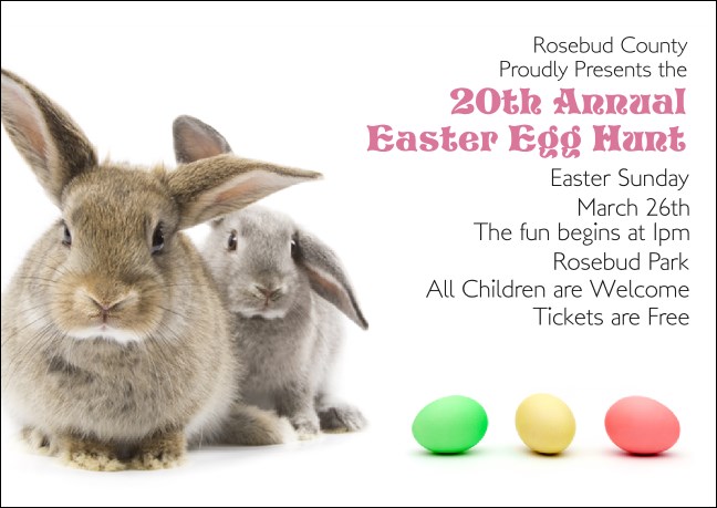 Easter Bunny Postcard Product Front