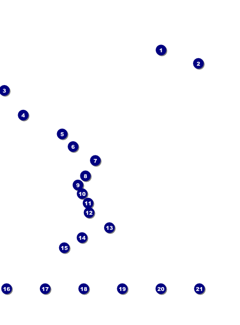 All Purpose Geometric Black and White Image Flyer Front Field Markers