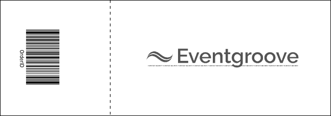 All Purpose buildings Black and White Event Ticket Product Back