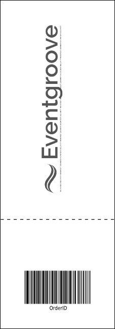 All Purpose Circles Black and White Event Ticket Product Back