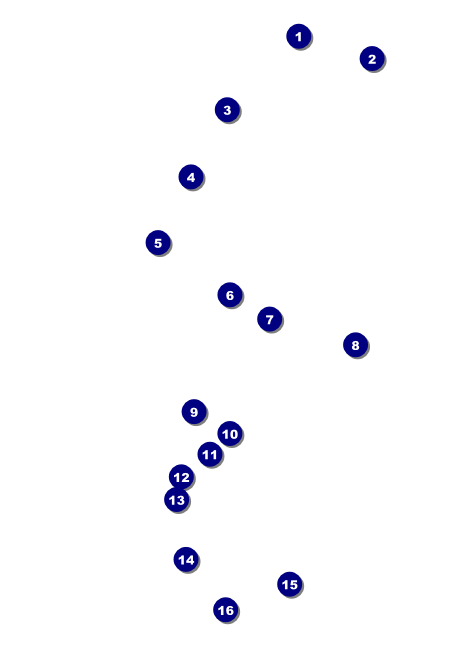 All Purpose  Corners Black and White Invitation Front Field Markers