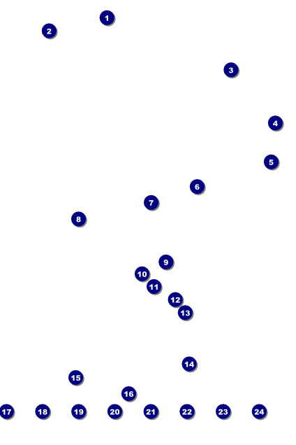 All Purpose Triangles Black and White Image Poster Front Field Markers