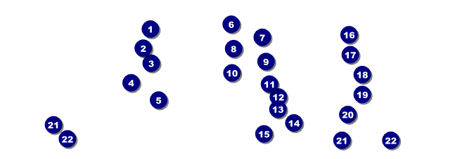 Aussie Rules Football Raffle Ticket Front Field Markers