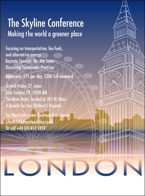 London Flyer Product Front