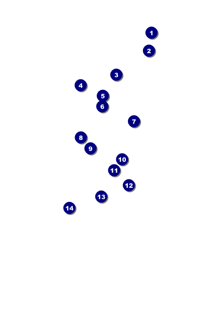 London Postcard Front Field Markers