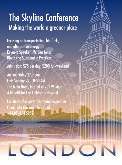 London Invitation Product Front