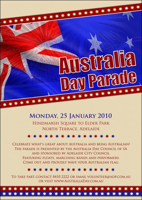 Australia Day Postcard Product Front