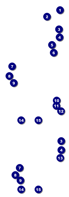 Aussie Rules Football 2 Event Ticket Front Field Markers