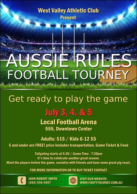 Aussie Rules Football 2 Postcard