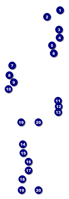 Aussie Rules Football 2 Raffle Ticket Front Field Markers