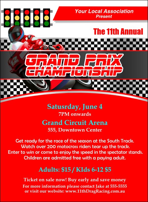 Grand Prix Invitation Product Front