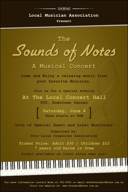 Sounds of Notes Poster Product Front