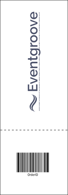 Abstract Lights Event Ticket Product Back