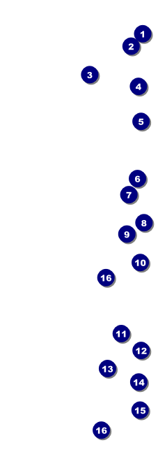 Abstract Lights Event Ticket Front Field Markers